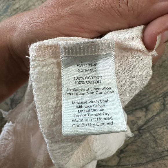 ATM Gauze Tiered Maxi Dress Blush (SD2) - Picture 8 of 8